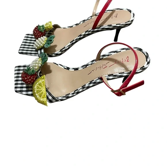 Betsey Johnson Women's Colson Fruit Kitten-Heel Dress Sandals- NWOB Size 7 - Picture 2 of 6